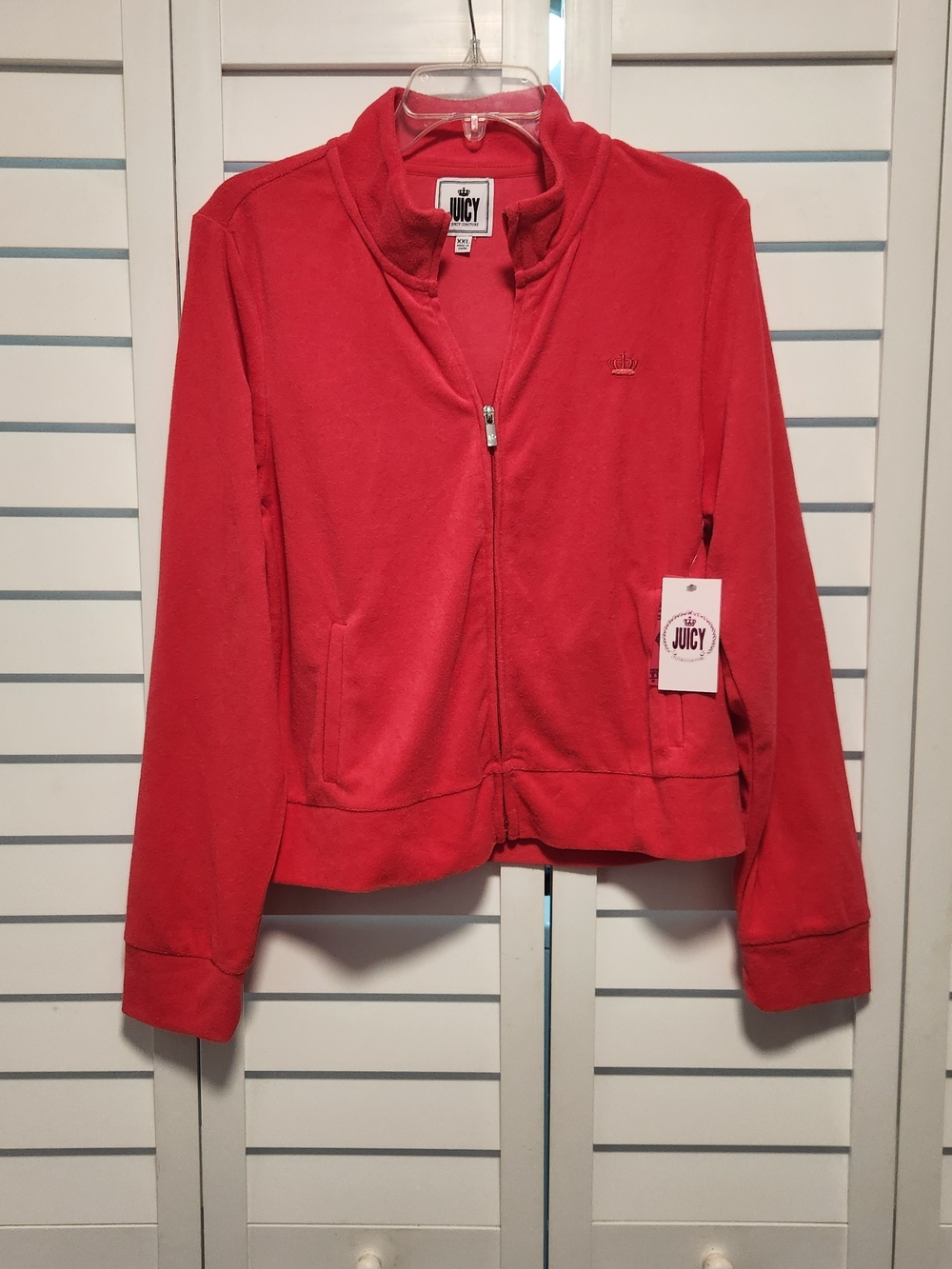 Juicy Couture Girls' Red Zip-Front Jacket